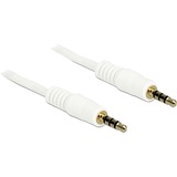 DeLOCK 3.5mm - 3.5mm, 0.5m câble audio 0,5 m 3,5mm Blanc Blanc, 0.5m, 3,5mm, Mâle, 3,5mm, Mâle, 0,5 m, Blanc