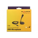 DeLOCK Microphone USB Noir, Plug & Play