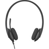 Logitech USB Headset H340, Casque d'écoute Noir, Retail, Vente au détail