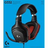 Logitech G332 Wired casque gaming over-ear Noir/Rouge, PC, PlayStation 4 / 5, Xbox One (Series X|S), Nintendo Switch, Mobile