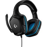 Logitech G432 7.1 Surround Sound Wired, Casque gaming Noir/Bleu, PC, PlayStation 4, PlayStation 5, Xbox One, Xbox Series X|S, Nintendo Switch