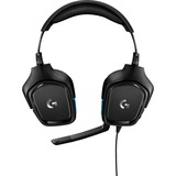 Logitech G432 7.1 Surround Sound Wired casque gaming over-ear Noir/Bleu, PC, PlayStation 4, PlayStation 5, Xbox One, Xbox Series X|S, Nintendo Switch