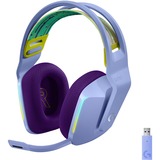 Logitech G733 Casque Arceau Lilas, Casque gaming Violâtre, Casque, Arceau, Jouer, Lilas, Binaural, Rotatif