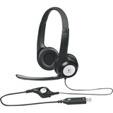 Logitech USB Headset H390, Casque/Écouteur Noir, Vente au détail