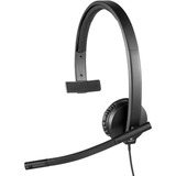 Logitech USB Mono Headset H570e casque on-ear Noir