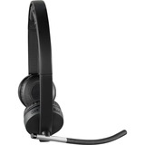 Logitech Wireless Headset Dual H820e Casque Sans fil Arceau Bureau/Centre d'appels Noir, Casque/Écouteur Noir, Sans fil, Bureau/Centre d'appels, 150 - 7000 Hz, 128 g, Casque, Noir