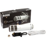 Rode Microphones Podcaster Microphone de scène/direct Avec fil Gris Blanc, Microphone de scène/direct, -51 dB, 40 - 14000 Hz, Cardioïde, 18 bit, 1%