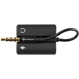 Sharkoon PMP35 câble audio 0,12 m 3,5mm Noir Noir, 3,5mm, Mâle, 3,5mm, Femelle, 0,12 m, Noir