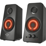Trust GXT 608 illuminated 2.0 speaker, Haut-parleur PC Noir, 21202