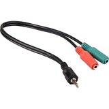 goobay Jack stéréo 4 broches > 2x jack, Adaptateur 0,3 mètre