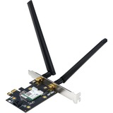 ASUS PCE-AX3000, Adaptateur WLAN Noir, Interne, Sans fil, PCI Express, WLAN / Bluetooth, Wi-Fi 6 (802.11ax), 3000 Mbit/s