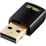 ASUS USB-AC51 Dual-Band Wireless-AC600 Wi-Fi adaptateur, Adaptateur WLAN Noir