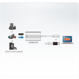 ATEN CAMLIVE, Carte de capture Argent, USB 3.2 Gen 1 (5 Gbit/s) | HDMI