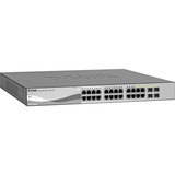 D-Link DGS-1210-24, Switch Argent/Noir, Géré, L2, Gigabit Ethernet (10/100/1000), Full duplex, Grille de montage, 1U