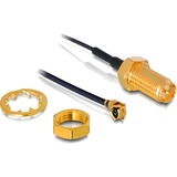 DeLOCK 88379 connecteur coaxial R-SMA 1 pièce(s), Adaptateur R-SMA, I-PEX, RP-SMA, Mâle/Femelle, 1 pièce(s)