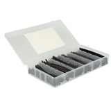 DeLOCK Boîte de gaines thermorétractables, Gaine thermorétractable Noir, 100 pièces