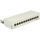 DeLOCK Panneau de brassage de bureau 12 ports Cat.6 Gris