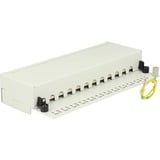 DeLOCK Panneau de brassage de bureau 12 ports Cat.6 Gris