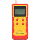 DeLOCK Testeur de câble LCD RJ45 / RJ12 / BNC / USB Rouge
