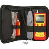 DeLOCK Testeur de câble LCD RJ45 / RJ12 / BNC / USB Rouge