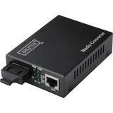 Digitus Fast Ethernet Convertisseur de média, RJ-45/SC Noir