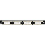 Digitus Panneau de raccordement 19" Cat.5e, Panneau de brassage Noir, Vente au détail