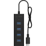 ICY BOX IB-HUB1409-C3, Hub USB Noir