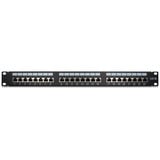 Inter-Tech Panneau de brassage CAT5e STP 19" 24 ports Noir