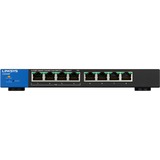 Linksys Commutateur Gigabit intelligent PoE+ à 8 ports (LGS308P), Switch Géré, Gigabit Ethernet (10/100/1000), Connexion Ethernet, supportant l'alimentation via ce port (PoE)