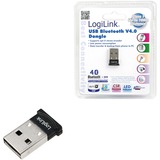 LogiLink BT0015 carte réseau Bluetooth 3 Mbit/s, Adaptateur Bluetooth Avec fil, USB, Bluetooth, 3 Mbit/s, Noir