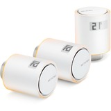 Netatmo 3 vannes à radiateur intelligentes supplémentaires, Thermostat Blanc, 3 pièces