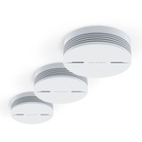 Netatmo Détecteur de fumée intelligent - Triple pack Blanc, Batterie intégrée d'une durée de vie de 10 ans, 3 pièces