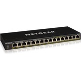Netgear GS316P Commutateurs réseaux, Switch Netgear GS316P, Non-géré, Gigabit Ethernet (10/100/1000), Full duplex, Connexion Ethernet, supportant l'alimentation via ce port (PoE), Grille de montage, Montage mural