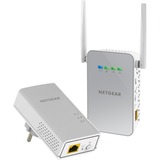 Netgear PowerLINE 1000 + WiFi 1000 Mbit/s Ethernet/LAN Blanc, PowerLAN Blanc, 1000 Mbit/s, IEEE 802.11ac, IEEE 802.11b, IEEE 802.11g, IEEE 802.11n, IEEE 802.3, IEEE 802.3ab, IEEE 802.3u, Gigabit Ethernet, 10,100,1000 Mbit/s, Wi-Fi 5 (802.11ac), 802.11a, 802.11b, 802.11g, Wi-Fi 4 (802.11n), Wi-Fi 5 (802.11ac)