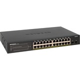 Netgear S350 GS324TP, Switch Géré, L2/L3/L4, Gigabit Ethernet (10/100/1000), Full duplex, Connexion Ethernet, supportant l'alimentation via ce port (PoE), Grille de montage