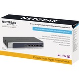 Netgear XS508M Commutateur non géré, Switch Non-géré, 10G Ethernet (100/1000/10000), Grille de montage