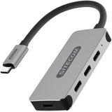 Sitecom Hub USB Argent/Noir