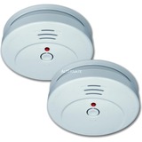 Smartwares Détecteur de fumée - Lot de 2 RM149/2 Blanc, Batterie 9 V, 2 pièces
