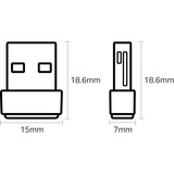TP-Link Adaptateur USB sans fil Archer T2U Nano AC600 Nano, Adaptateur WLAN Noir