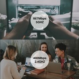 TP-Link Adaptateur USB sans fil MU-MIMO Archer T3U AC1300 mini, Adaptateur WLAN Noir