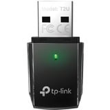 TP-Link Archer T2U V3 WLAN 433 Mbit/s, Adaptateur WLAN Noir brillant, Sans fil, USB, WLAN, Wi-Fi 5 (802.11ac), 433 Mbit/s, Noir