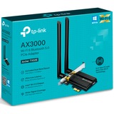 TP-Link Archer TX50E, Adaptateur WLAN Interne, Sans fil, PCI Express, WLAN / Bluetooth, 2402 Mbit/s, Noir, Métallique