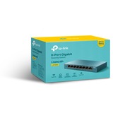 TP-Link LS108G Non-géré Gigabit Ethernet (10/100/1000) Bleu, Switch Bleu, Non-géré, Gigabit Ethernet (10/100/1000)
