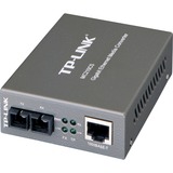 TP-Link MC210CS convertisseur de support réseau 1000 Mbit/s 1310 nm Monomode Noir Gris, 1000 Mbit/s, IEEE 802.1ab, IEEE 802.3x, IEEE 802.3z, Gigabit Ethernet, 1000 Mbit/s, SC, Avec fil, Vente au détail