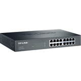 TP-Link TL-SG1016D Non-géré Gigabit Ethernet (10/100/1000) Noir, Switch Marron, Non-géré, Gigabit Ethernet (10/100/1000), Full duplex, Grille de montage, Vente au détail
