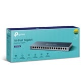 TP-Link TL-SG116 Non-géré Gigabit Ethernet (10/100/1000) Noir, Switch Non-géré, Gigabit Ethernet (10/100/1000), Full duplex
