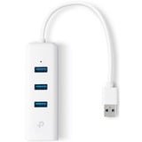 USB 3.0 3 Port Hub & Gigabit Ethernet Adapter 2 en 1 USB Adaptateur UE330, Hub USB