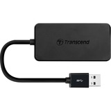 Transcend Concentrateur USB 3.0 à 4 ports, Hub USB Noir, 4x USB 3.0