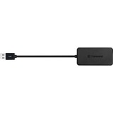 Transcend Concentrateur USB 3.0 à 4 ports, Hub USB Noir, 4x USB 3.0