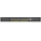 Zyxel GS1920-24HPV2 Géré Gigabit Ethernet (10/100/1000) Connexion Ethernet, supportant l'alimentation via ce port (PoE) Noir, Switch Noir, Géré, Gigabit Ethernet (10/100/1000), Connexion Ethernet, supportant l'alimentation via ce port (PoE), Grille de montage